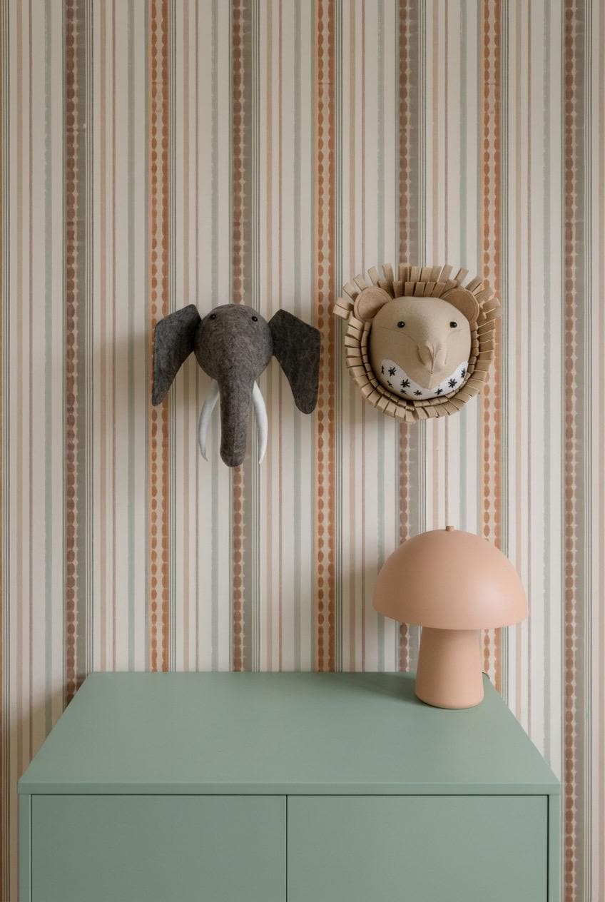 Eddie the Elephant – Felt Animal Wall Mount