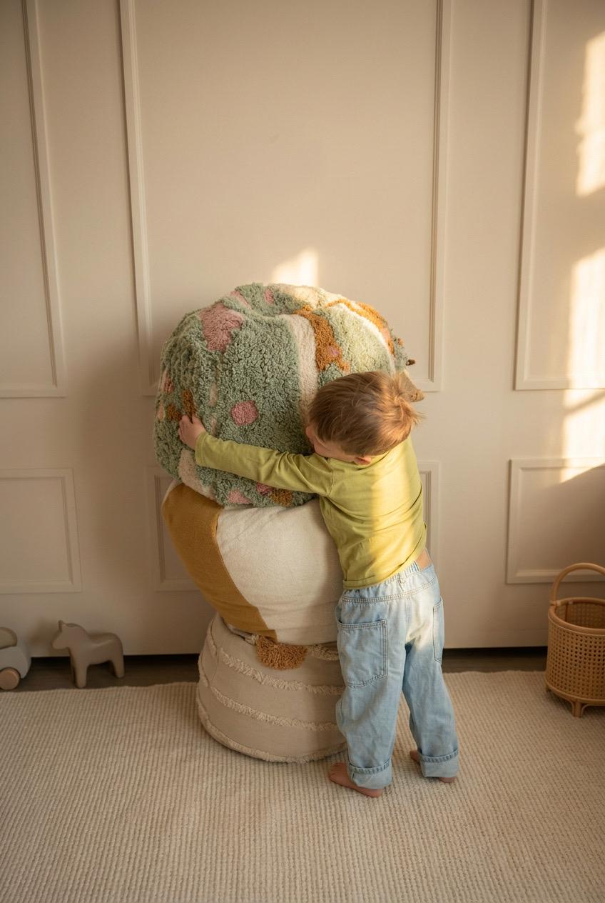 Sunny Days Colorblock Pouf