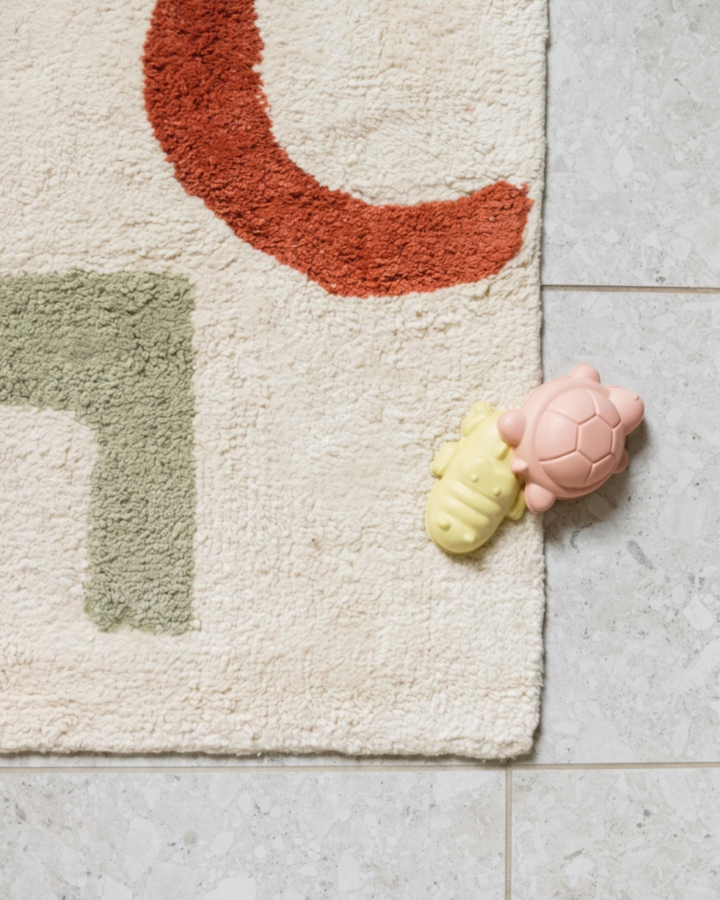 Abstract Shapes Tufted Bath Mat