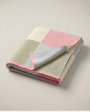Pastel Checkered Cotton Baby Blanket