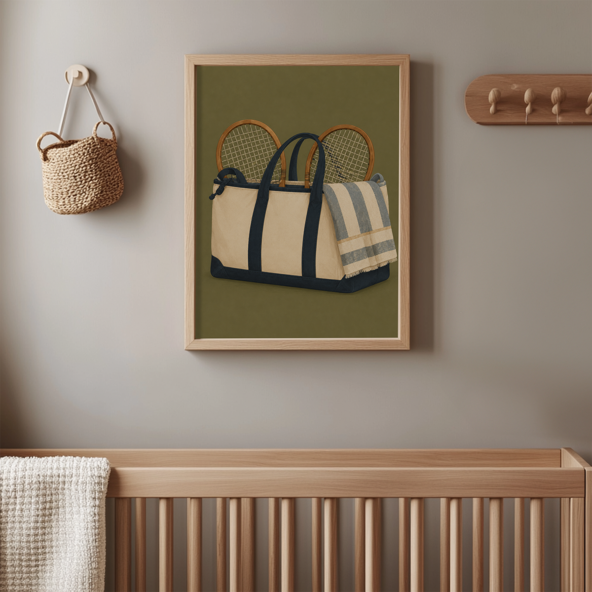 Tennis Bag Wall Art Poster