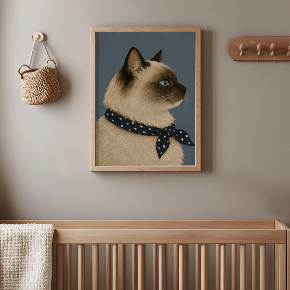 Siamese Cat Wall Art Poster