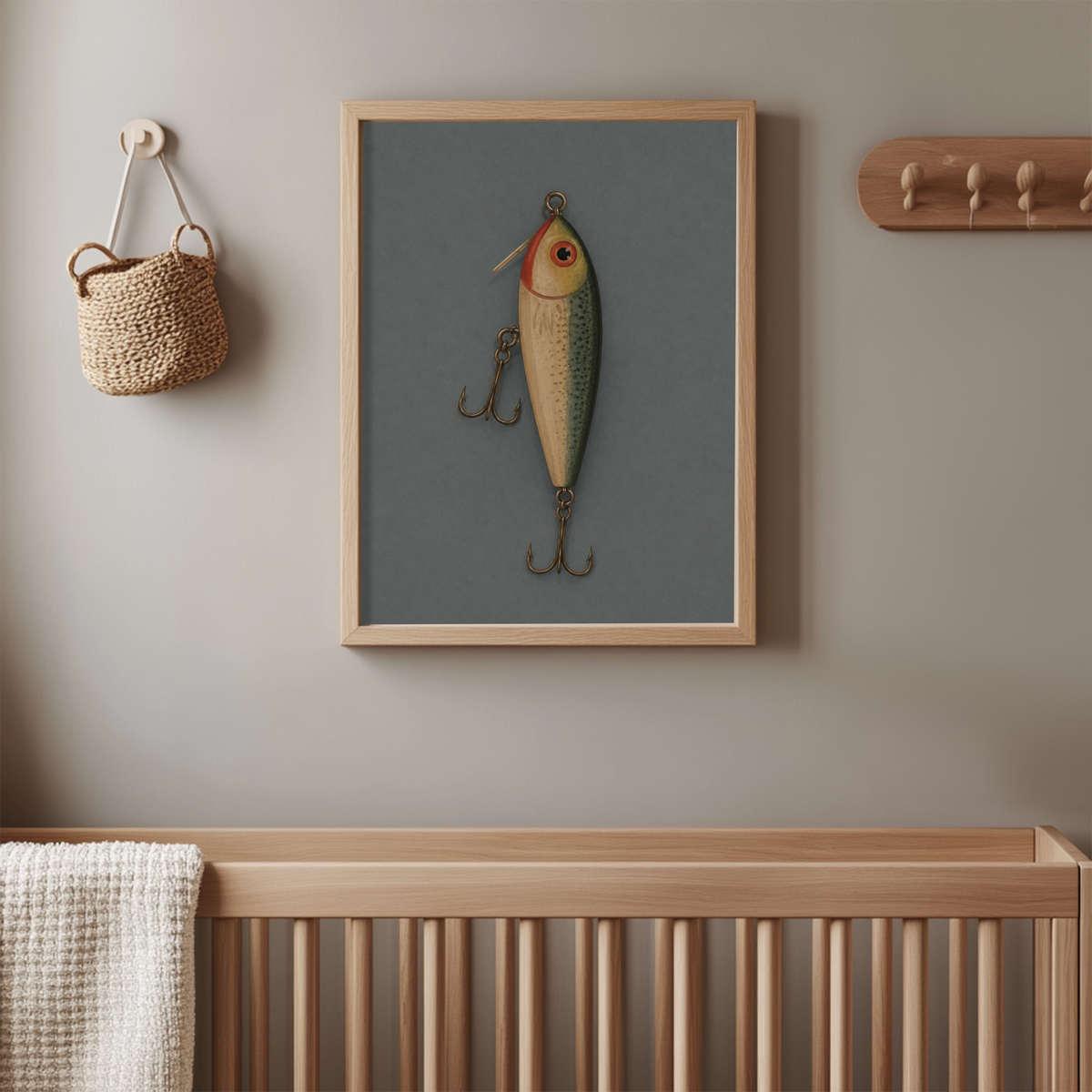 Vintage Fishing Lure Wall Art Poster